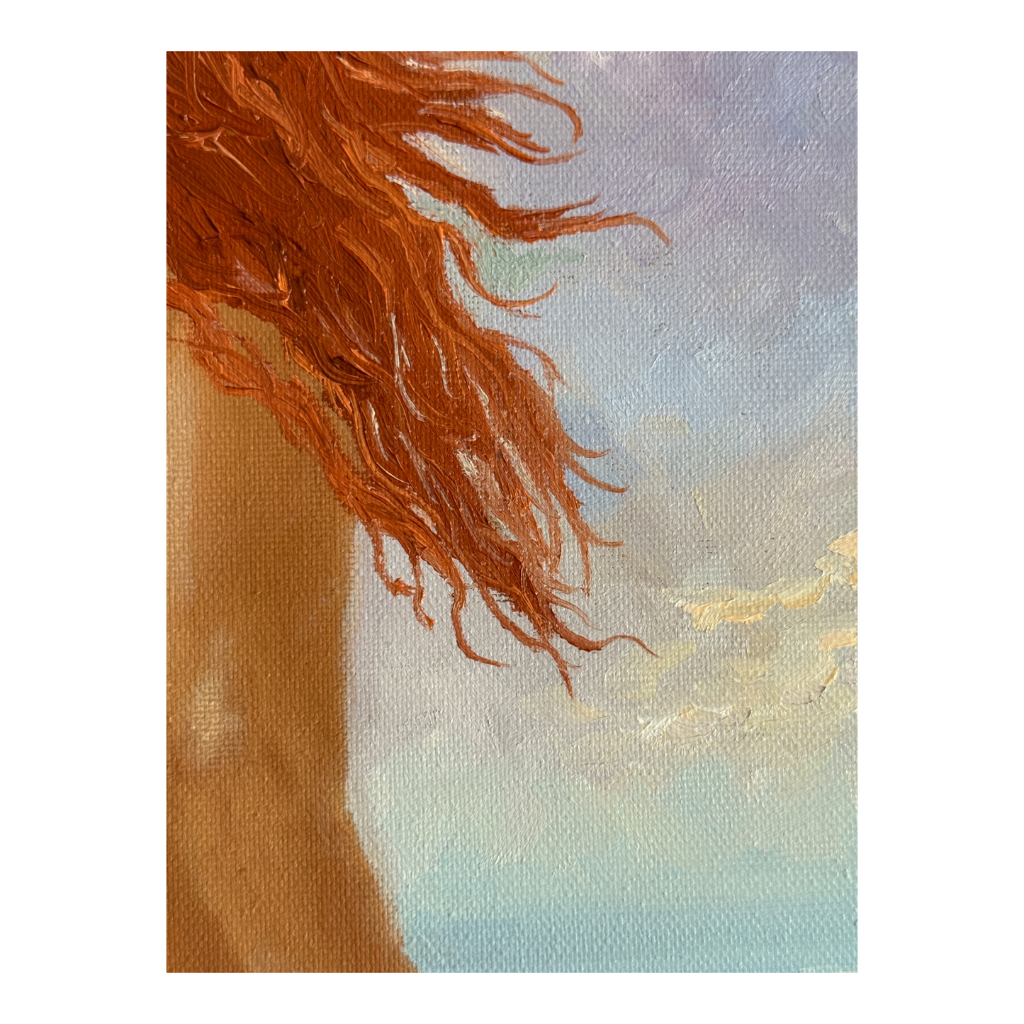 She Faces the Sea Detail haar